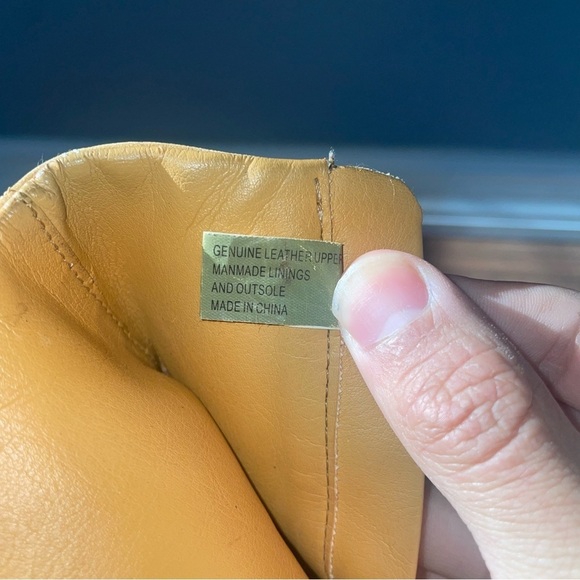 Y2K timberland boots ankle boots wedge boots heel leather boots zipper boots - Picture 12 of 16